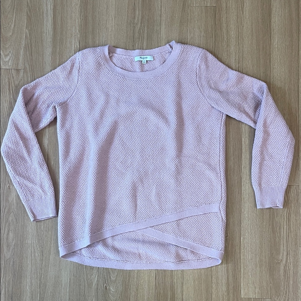 Madewell Light Pink Crew Neck Sweater